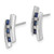 14k White Gold Diamond and Sapphire Earrings - EM-0528F345-9902