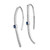 14k White Gold Diamond and Sapphire Earrings - EM-5253A933-9611