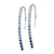 14k White Gold Diamond and Sapphire Earrings - EM-EEE119CE-3893