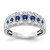 14k White Gold Diamond and Sapphire Fancy Ring - RM-8E93B8AF-7167