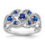 14k White Gold Diamond and Sapphire Fancy Ring - RM-997412FA-8665