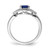 14k White Gold Diamond and Sapphire Ring - RM-492E9539-8851