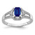 14k White Gold Diamond and Sapphire Ring - RM-4F155784-6535