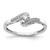 14k White Gold Diamond Bypass Ring - RM-FA2F5495-5566