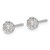 14k White Gold Diamond Cluster Earrings - EM-A3535E70-7570
