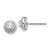 14k White Gold Diamond Cluster Post Earrings - EM-8EFC66E2-2782