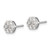 14k White Gold Diamond Cluster Screwback Earrings - EM-B331D0CD-5075