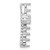 14k White Gold Diamond Cross Chain Slide Mounting - PM-E9B69841-7499