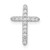 14k White Gold Diamond Cross Pendant - PM-D93899E8-3514