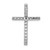 14k White Gold Diamond Cross Pendant - PM-EE3A0397-1693
