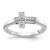 14k White Gold Diamond Cross Ring - RM-E0023EF5-5430