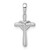 14k White Gold Diamond Cross w/Heart Pendant