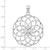 14k White Gold Diamond Cut Sphere Pendant