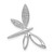 14k White Gold Diamond Dragonfly Chain Slide