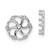 14k White Gold Diamond Earring Jacket Mountings - EJ-B84C4765-5613