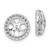 14k White Gold Diamond Earring Jacket Mountings - XJ-A6F5133F-6163
