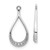 14k White Gold Diamond Earring Jackets - EJ-B2CC8307-5588