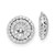 14k White Gold Diamond Earring Jackets - EM-34B253D8-5036