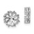 14k White Gold Diamond Earring Jackets Mountings