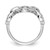 14k White Gold Diamond Fancy Circles Ring