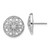 14k White Gold Diamond Fancy Floral Earrings