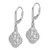 14k White Gold Diamond Fancy Leverback Earrings - EM-651D95C2-7130