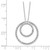 14k White Gold Diamond Fascination Double Circle Necklace