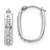 14k White Gold Diamond Fascination Squared Hinged Hoop Earrings - DF-B777B788-7800