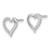 14k White Gold Diamond Heart Earrings - EM-61F19EF6-9958