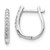 14k White Gold Diamond Hinged Hoop Earrings - EM-0FE79E11-7027