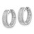14k White Gold Diamond Hinged Hoop Earrings - EM-62FA7FFA-9056