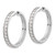 14k White Gold Diamond Hinged Hoop Earrings - EM-AA8408FE-1414