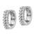 14k White Gold Diamond Hinged Hoop Earrings - EM-F9D96923-3739