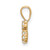 14k 1/8 carat Lab Grown Diamond VS/SI+ G+ Complete Letter G Intitial Pendant