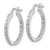 14k White Gold Diamond In/Out Hoop Earrings - EM-5F637E8E-1710