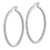 14k White Gold Diamond In/Out Hoop Earrings - EM-62438256-1899