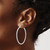 14k White Gold Diamond In/Out Hoop Earrings - EM-62438256-1899