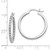 14k White Gold Diamond In/Out Hoop Earrings - EM-A480F436-5842