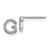 14k White Gold Diamond Initial G Earrings - EM-9F6A4557-1263