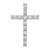 14k White Gold Diamond Latin Cross Pendant - PM-AFB4BB90-1668