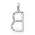 14K White Gold Diamond Letter B Initial Pendant - PM-3A28122E-8961
