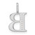 14K White Gold Diamond Letter B Initial Pendant - PM-444D5F0C-6407
