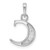 14K White Gold Diamond Letter C Initial Pendant - YC-94091F3C-6728