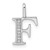 14K White Gold Diamond Letter F Initial Pendant - PM-4A1957C6-8261