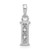 14K White Gold Diamond Letter I Initial Pendant - YC-11766248-6187