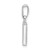 14K White Gold Diamond Letter P Initial Pendant - YC-DE672226-5498