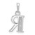 14K White Gold Diamond Letter R Initial Pendant - YC-DB0F3255-2191