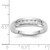 14k White Gold Diamond Mens Channel Ring