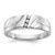 14k White Gold Diamond Mens Ring - RM-22C7B14C-1192