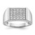 14k White Gold Diamond Mens Ring - RM-70F1B062-9473